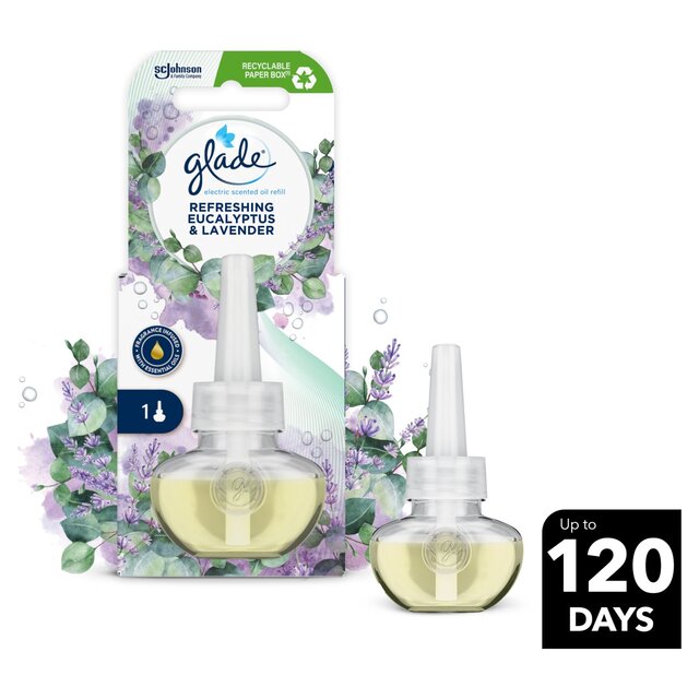 Glade Plug In Refill, Electric Scented Oil, Eucalyptus & Lavender