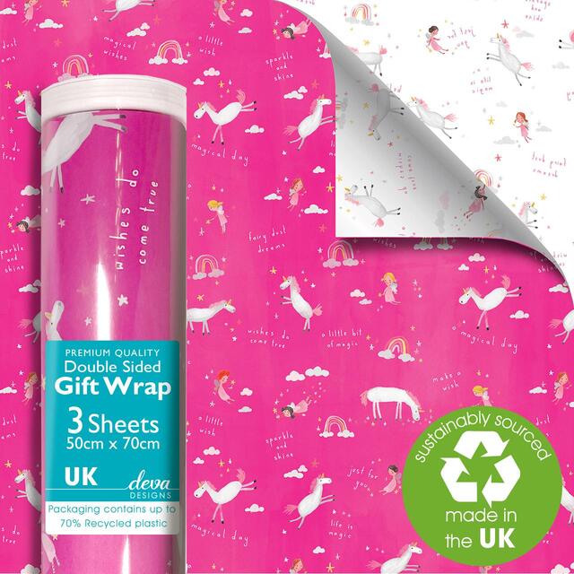 Magical Wishes Double Sided Gift Wrap Sheets thumbnail 2