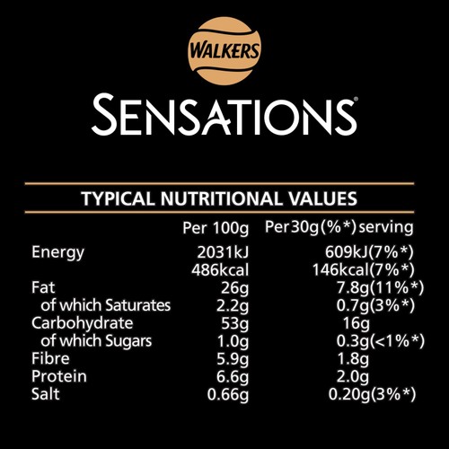 Walkers Sensations Salted & Black Peppercorn Sharing Crisps 150g thumbnail 4