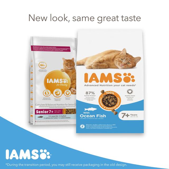 IAMS 7+ Years Senior Dry Cat Food Ocean Fish thumbnail 9
