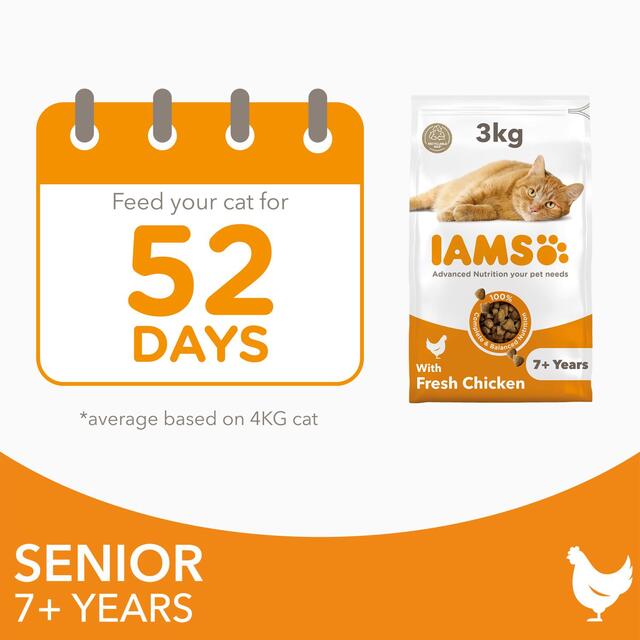 IAMS 7+ Years Senior Dry Cat Food Chicken thumbnail 8