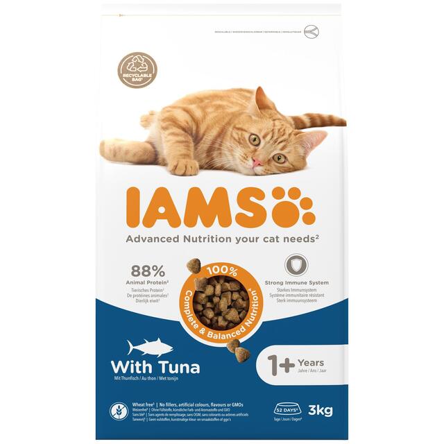 IAMS 1+ Years Adult Dry Cat Food Tuna thumbnail 2