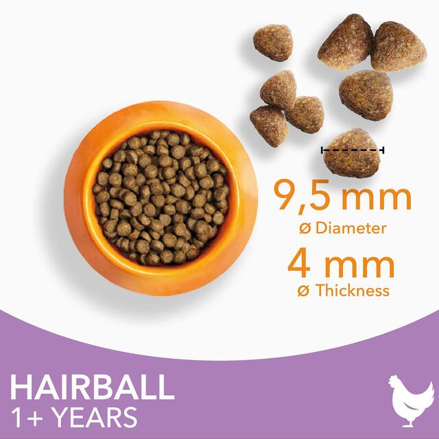 IAMS 1+ Years Hairball Dry Cat Food Chicken thumbnail 4