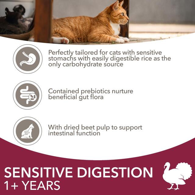 IAMS 1+ Years Sensitive Digestion Dry Cat Food Turkey thumbnail 3