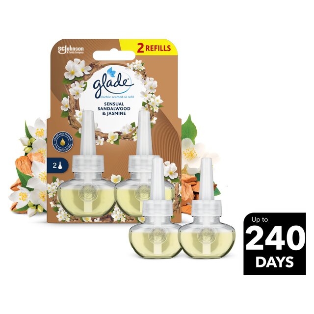 Glade Plug In Twin Refill, Electric Scented Oil, Bali Sandalwood