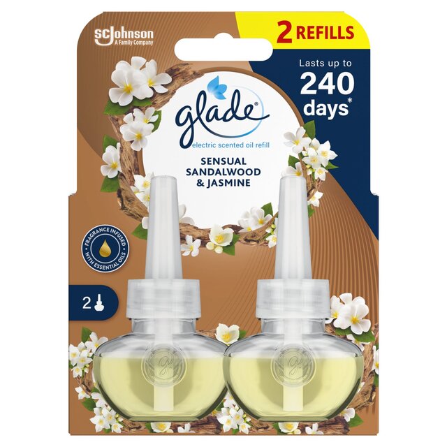 Glade Plug In Twin Refill, Electric Scented Oil, Bali Sandalwood thumbnail 2