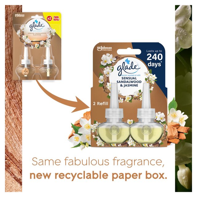 Glade Plug In Twin Refill, Electric Scented Oil, Bali Sandalwood thumbnail 4