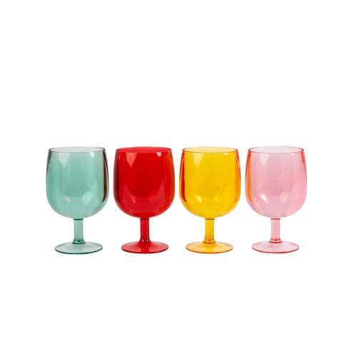 Summerhouse Strawberries & Cream Stacking Wine Glass Picnic Set