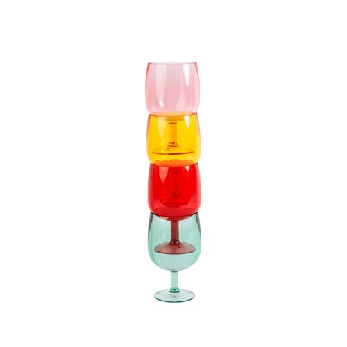 Summerhouse Strawberries & Cream Stacking Wine Glass Picnic Set thumbnail 2