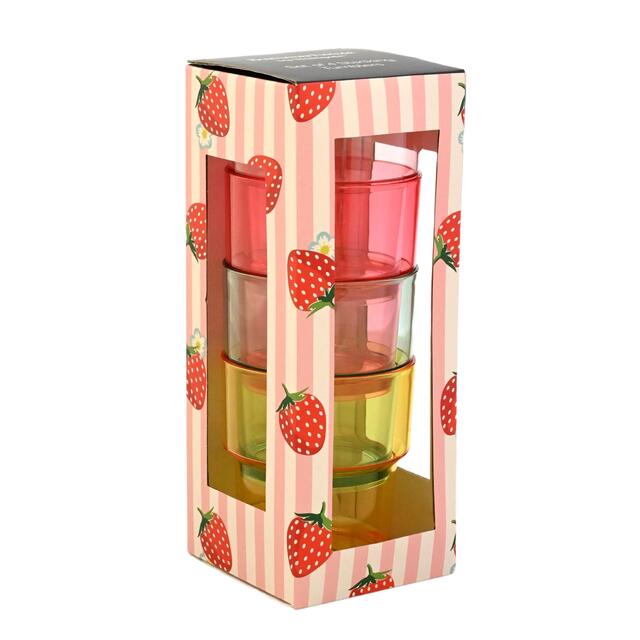 Summerhouse Strawberries & Cream Stacking Picnic Tumblers thumbnail 3