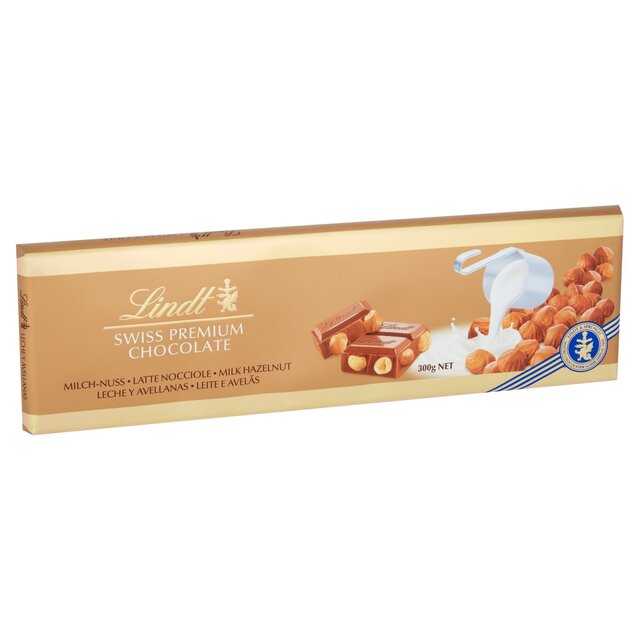 Lindt Gold Bar Milk Chocolate & Hazelnut thumbnail 2
