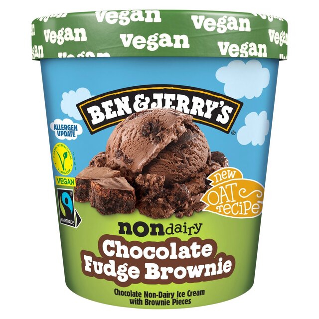 Ben & Jerry's Dairy Free Vegan Chocolate Fudge Brownie Ice Cream