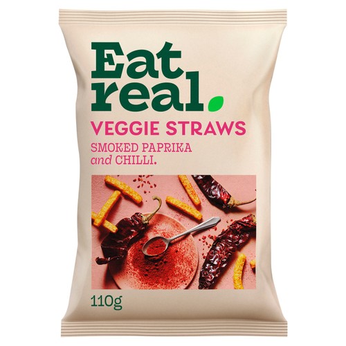 Eat Real Smoked Paprika & Chilli Veggie Straws