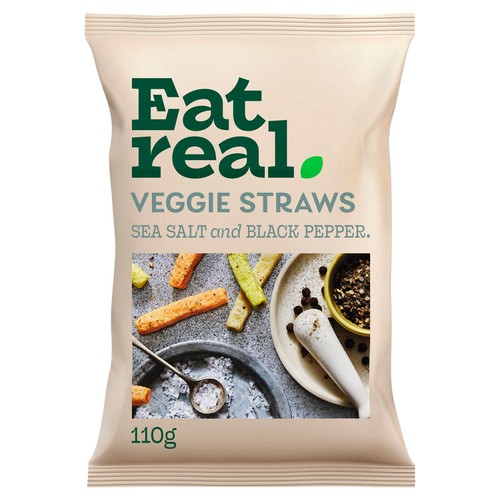 Eat Real Sea Salt & Black Pepper Veggie Straws