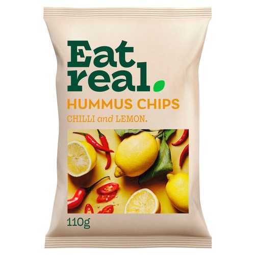 Eat Real Hummus Chips Chilli & Lemon Sharing