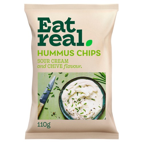 Eat Real Hummus Chips Sour Cream & Chive Sharing