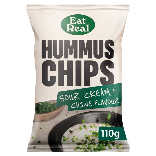 Eat Real Hummus Chips Sour Cream & Chive Sharing