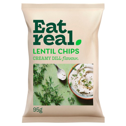 Eat Real Lentil Chips Creamy Dill Sharing