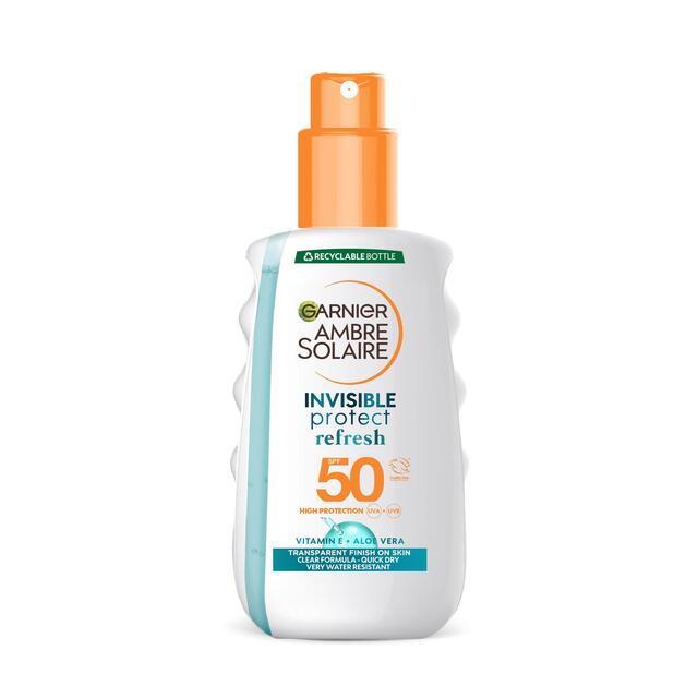 Garnier Ambre Solaire Invisible Protect SPF 50 Sun Spray Bottle thumbnail 2