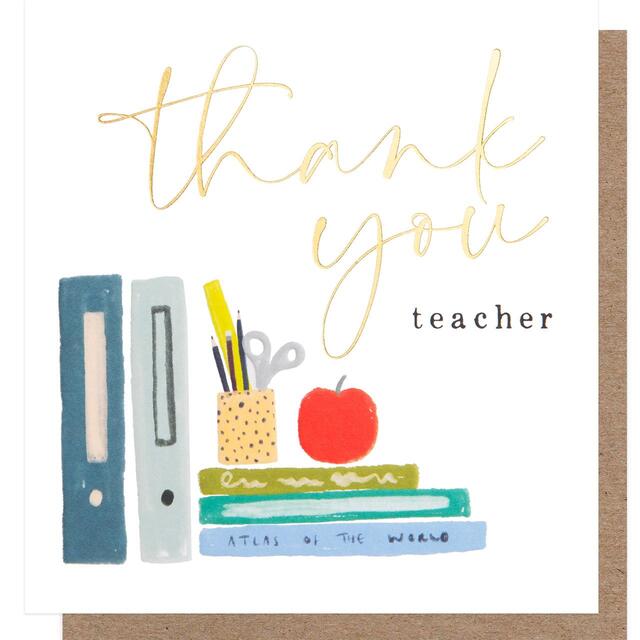 Caroline Gardner Apple Thank You Teacher Card