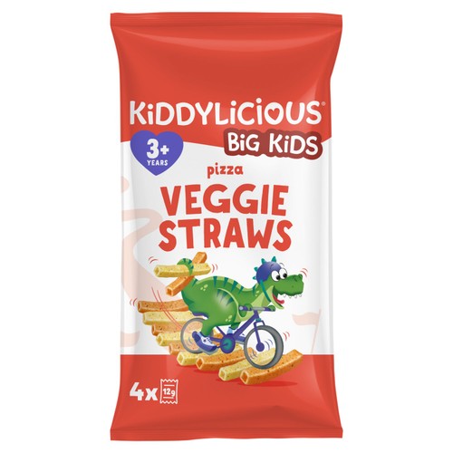 Kiddylicious Pizza Flavoured Veggie Straws Kids Snacks Multi