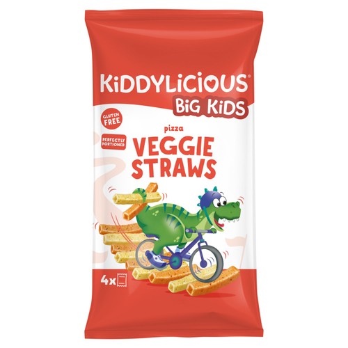 Kiddylicious Pizza Flavoured Veggie Straws Kids Snacks Multi thumbnail 4