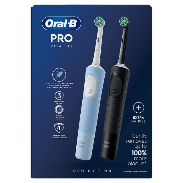 Oral-B Vitality PRO Black & Blue (Duo Pack)