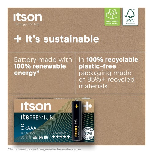 itson Itspremium 8 AAA Alkaline Battery thumbnail 7