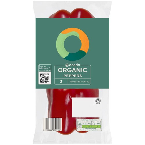 Ocado Organic Peppers (Colours may vary) thumbnail 2