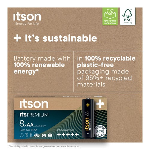 itson Itspremium 8 AA Alkaline Battery thumbnail 7