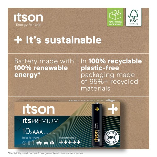 itson Itspremium 10 AAA Alkaline Battery thumbnail 7