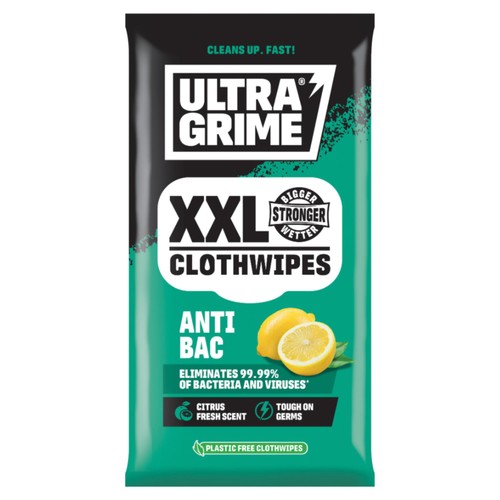 UltraGrime Anti-Bac XXL Clothwipes