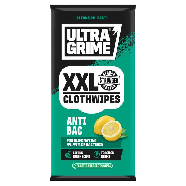 UltraGrime Anti-Bac XXL Clothwipes