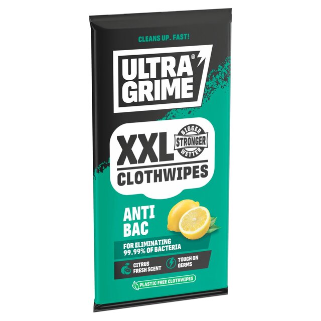 UltraGrime Anti-Bac XXL Clothwipes thumbnail 2
