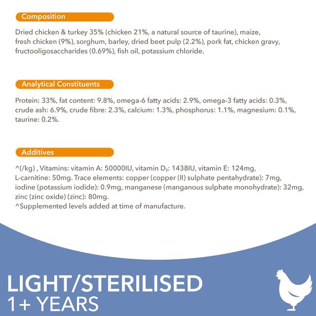 IAMS 1+ Years Light in Fat Dry Cat Food Chicken thumbnail 5