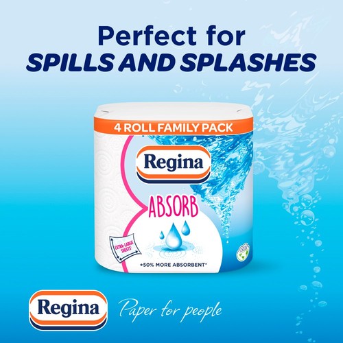 Regina Absorb Kitchen Roll 300 Supersized Sheets thumbnail 2