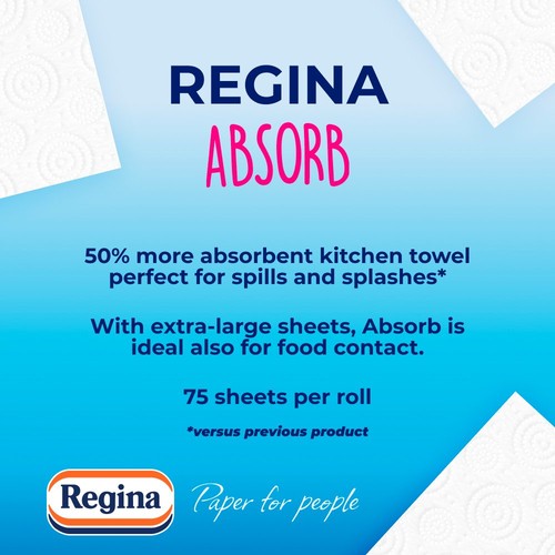 Regina Absorb Kitchen Roll 300 Supersized Sheets thumbnail 4