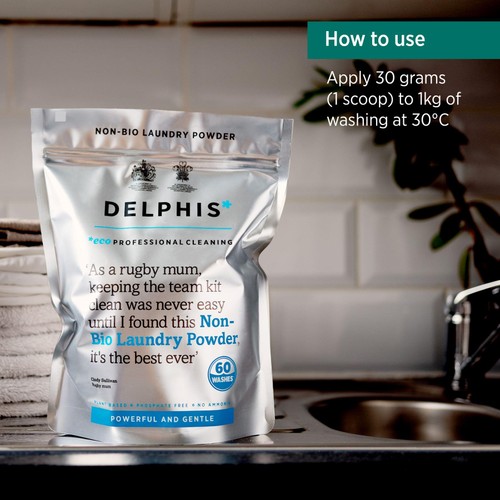 Delphis Eco Non-Bio Washing Powder 60 Washes thumbnail 3