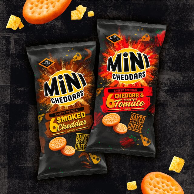 Jacob's Mini Cheddars Smoked Cheddar Multipack Baked Snacks thumbnail 4