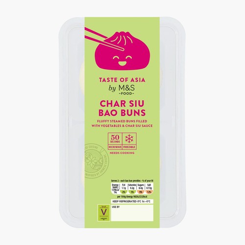 M&S 2 Char Siu Bao Buns - Taste of Asia thumbnail 2