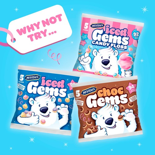 McVitie's Candyfloss Iced Gems Biscuits Multipack thumbnail 4
