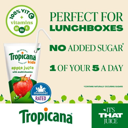 Tropicana Kids Pressed Apple Juice  thumbnail 4
