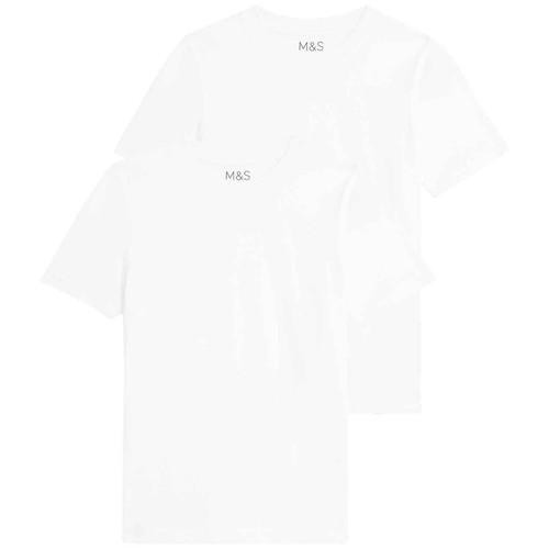 M&S Unisex T-Shirt, 4-5 Years, White thumbnail 3