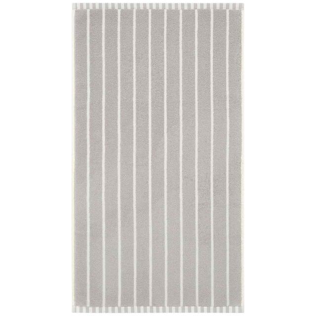 M&S Pure Cotton Carved Stripe Extra Large Towel, Light Grey thumbnail 2