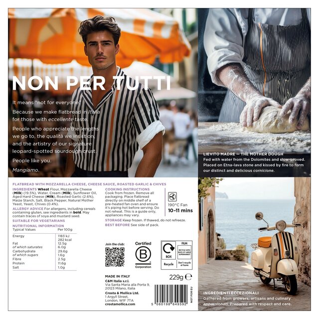 Crosta Mollica Garlic & Mozzarella Pizza Bread thumbnail 3