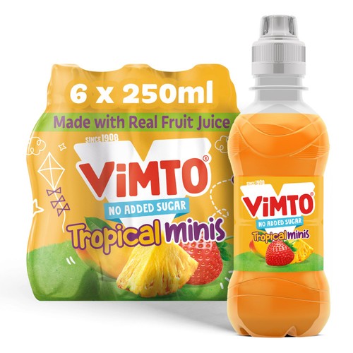 Vimto Original No Added Sugar Tropical Kids Juice Drinks thumbnail 2