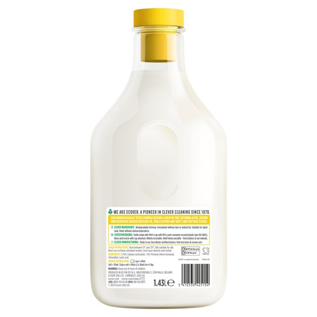 Ecover Fabric Softener Gardenia & Vanilla 47 Washes