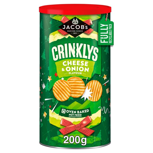 Jacob's Crinklys Cheese & Onion Baked Snacks