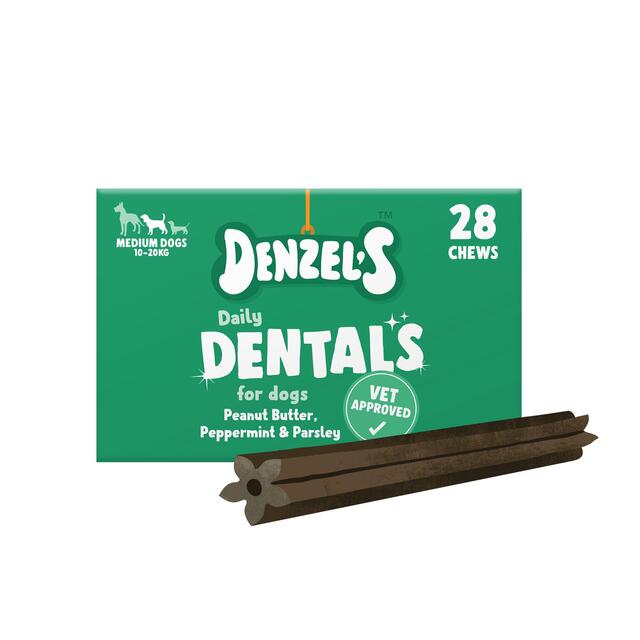 Denzel's Daily Dentals Medium Dog Peanut Butter, Peppermint & Parsley thumbnail 3