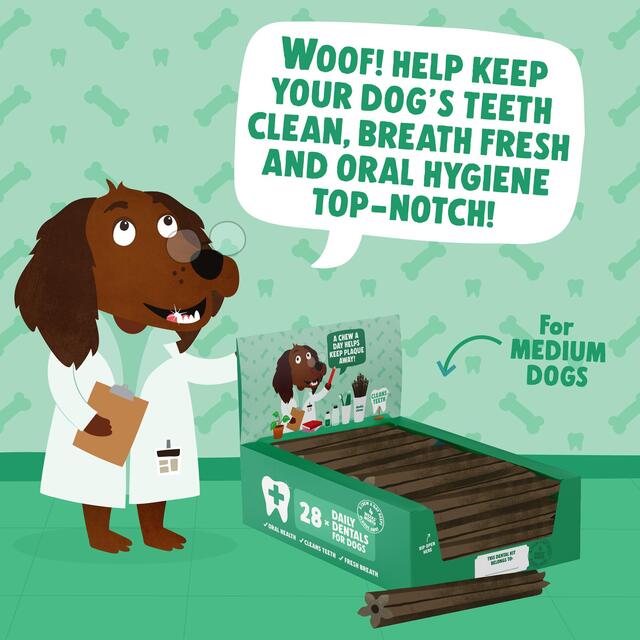 Denzel's Daily Dentals Medium Dog Peanut Butter, Peppermint & Parsley thumbnail 6